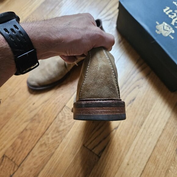 Alden 1494 Unlined Chukka Boot (Tan Suede) - Picture 6 of 6